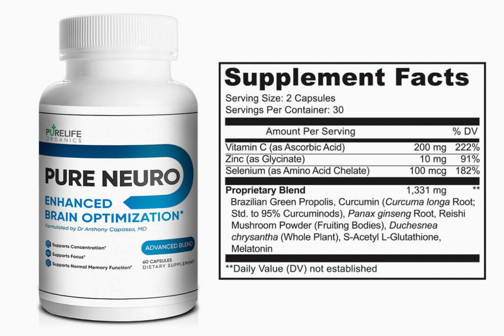 Pure Neuro Ingredients